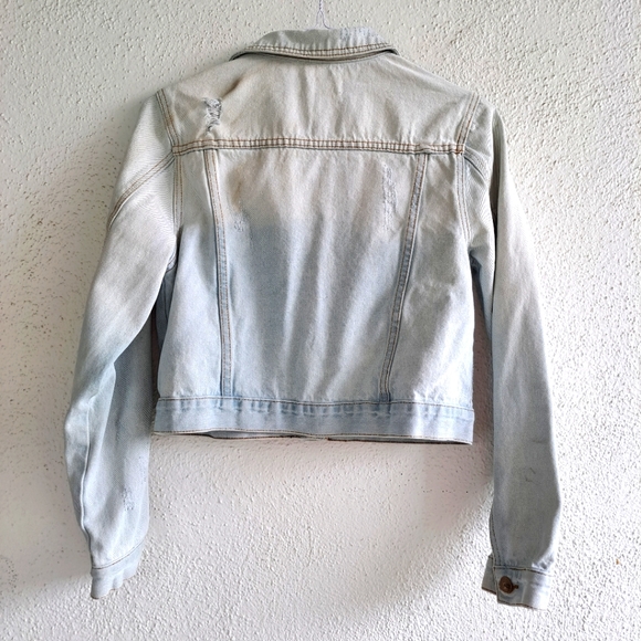 😁mono b Distressed Jean Jacket - Picture 2 of 9